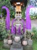 Bali flags as a set with pole