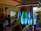 Wind Chimes made from glass & metal 