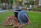 Upcycled Reifen als Gefäße für den Garten