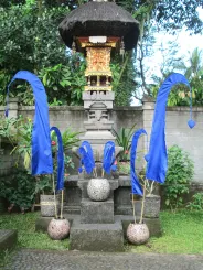Bali-Fahne, royalblau, mit Bambusstab, 200 cm