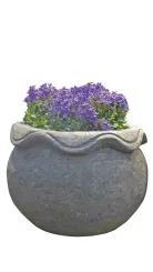 Trog, rund, glatt und gewelltem Rand, 40 cm Ø 