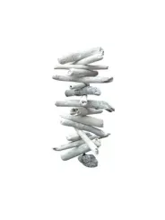 SALE – Deko-Hänger mit Treibholzstückchen, weiß, ca. 100 cm 