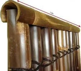 Das horizontale Ende für den Bambuszaun, 180 cm Länge. Witterungsschutz, geeignet für die Umzäunung in bis zu 5,5 cm Rohrstärke. 