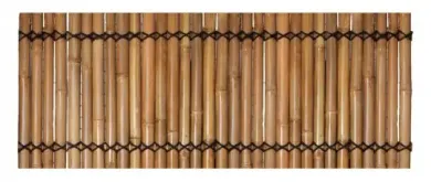 Bambuselement Palettenabdeckung, starr, gelb-braun (Apus), mit Zierseil. Durchmesser 3-5cm 83 x 32 cm Höhe. 