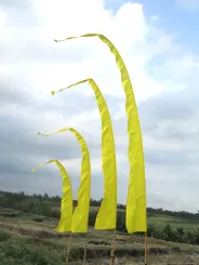 Bali-Fahne, gelb, 3 Meter