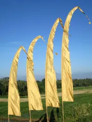 Bali Flag, satin, cream 3 meters 
