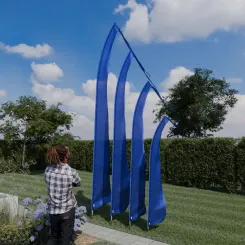 Bali-Fahne, royalblau, 5 Meter