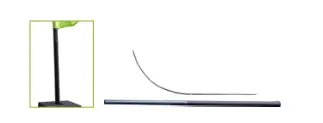 Teleskopstange, 3 m im Set mit Rundbogen für Bali Fahne 3 Meter