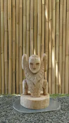 Totem-Statue, 50 cm aus Kokospalme 