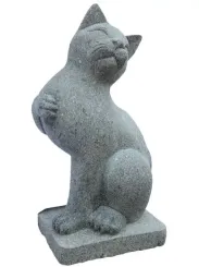 SALE – Stehende Katze, Pfote Brust, ca. 60 cm 