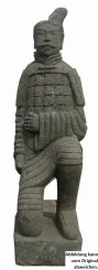 Kneeling Chinese warrior, 120 cm H 