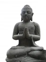 Sitting Buddha "Namaste", Indian, in different sizes, 