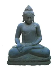 Seated Buddha, 100cm high, antique finish 