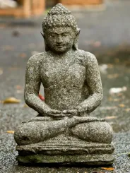 Sitzender Buddha "Meditation", indisch, in verschiedenen Größen, 60 cm