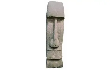 Tiki-Kopf, ca. 120 cm, Basanit 