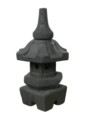 Gartenlampe, 38 cm Höhe | GRC (Fasersteinguss), schwarz 