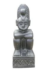 Timor-Primitivmann, 62 cm hoch, antikisiert 