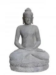 Sitzender Buddha "Meditation", indisch, in verschiedenen Größen, 80 cm, Vollguss