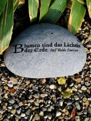 SALE – Spruchstein, Gartenpoesie 