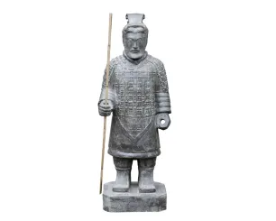 Standing Chinese warrior, 100 cm H 