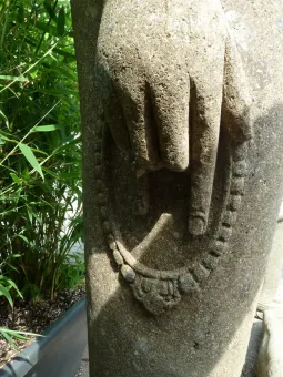 Standing Buddha, 120cm high, natural green 