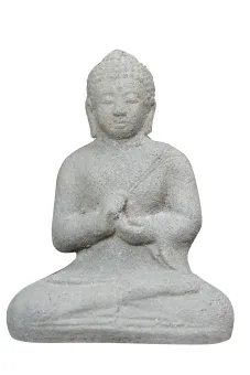 Sitzender Buddha, indisch, 13 cm 