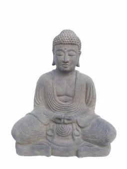 Seated Buddha, Japan, 21cm high, antique finish 