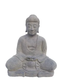 Sitzender Buddha, japanisch, 25 cm 