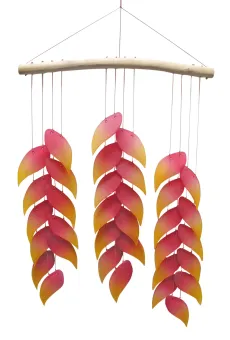 SALE - Glass wind chime Helikonie, 43 cm H 