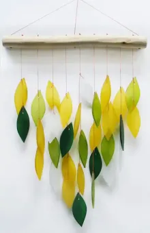 Glas-Windspiel „Wasserfall“, 29 cm 