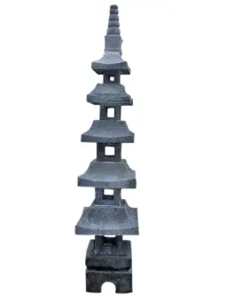 Japanese stone lantern model Pagoda Gata, 150 cm H 