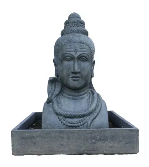 SALE – Shiva-Büste als Wasserspiel, 115 cm 