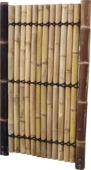Bambuspfosten, braun-schwarz, Höhe 190 cm, mit 2 Schrauben 