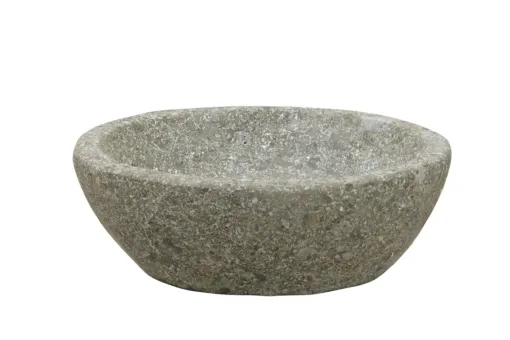 Steinschale, glatte Oberfläche, 15 cm Ø 