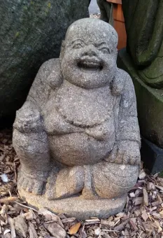 Lachender Buddha, Porzellan-Stil, 40cm hoch 