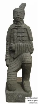 Kneeling Chinese warrior, 120 cm H 