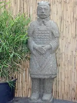 Warrior standing, ca 120cm high, natural 