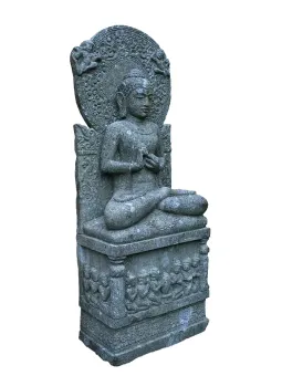 Sitzender Buddha, Museumsreplikat, ca. 140 cm 