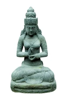 Sitzende Dewi Sri – Balis Reisgöttin, 100 cm H 