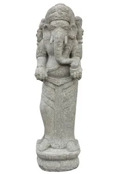 Stehender Ganesh, ca. 155 cm, Basanit 