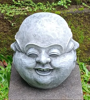 Si Mian Fo -Großer viergesichtiger Buddha, 20cm H | Steinguss 