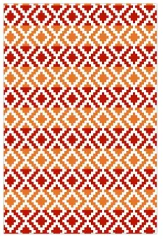 Outdoor Rug, FH-56 Red/Orange Multi 