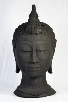 Thai-Büste, 43 cm, schwarz 