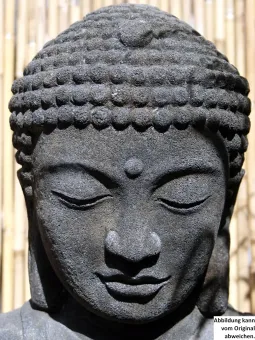 Sitzender Buddha, japanisch, 65 cm 