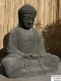 Sitzender Buddha, japanisch, 65 cm 
