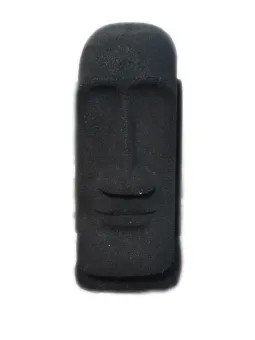 Tiki head, 14 cm H, black 