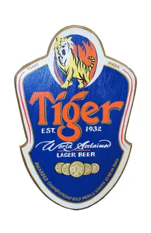 Hand painted sign "Tiger" 