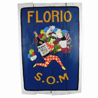 Hand painted sign "Florio S.O.M." 