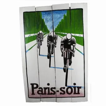 Hand painted sign "Paris Soir" 