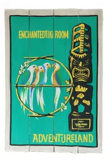 Handbemaltes Schild „Enchanted Tiki Room“, 60 x 40 cm 